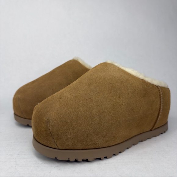 UGG Pumped Slide Chestnut Suede Comfort Womens Slippers Size 9 - Picture 2 of 13